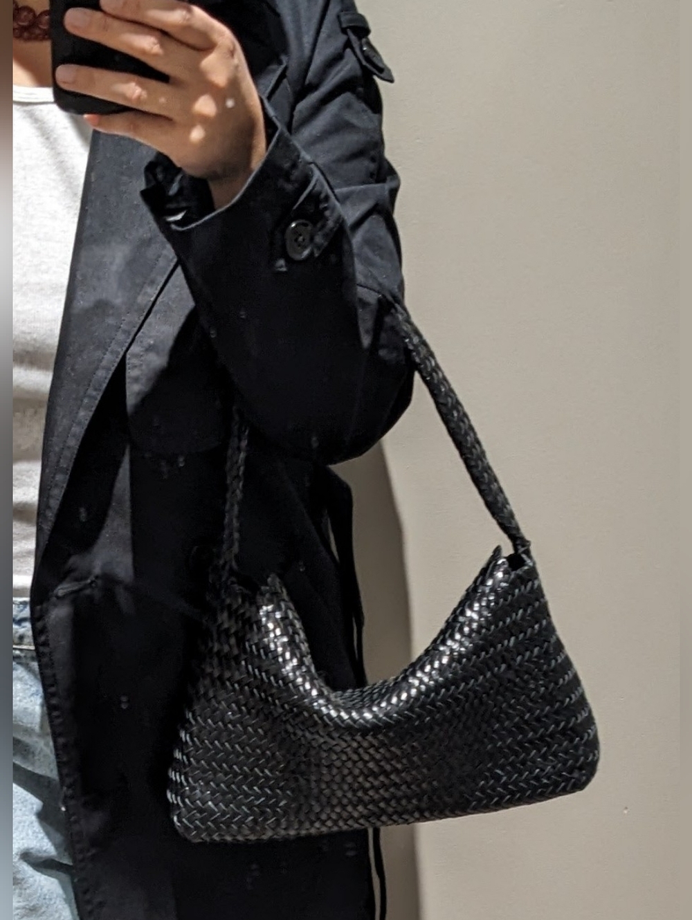 Massimo Dutti Nappa leather woven bag - Picture 13 of 13